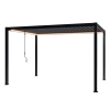 Pergola ogrodowa tarasowa aluminiowa NORDVIC Skyline LED Light 3 x 4 m Antracyt